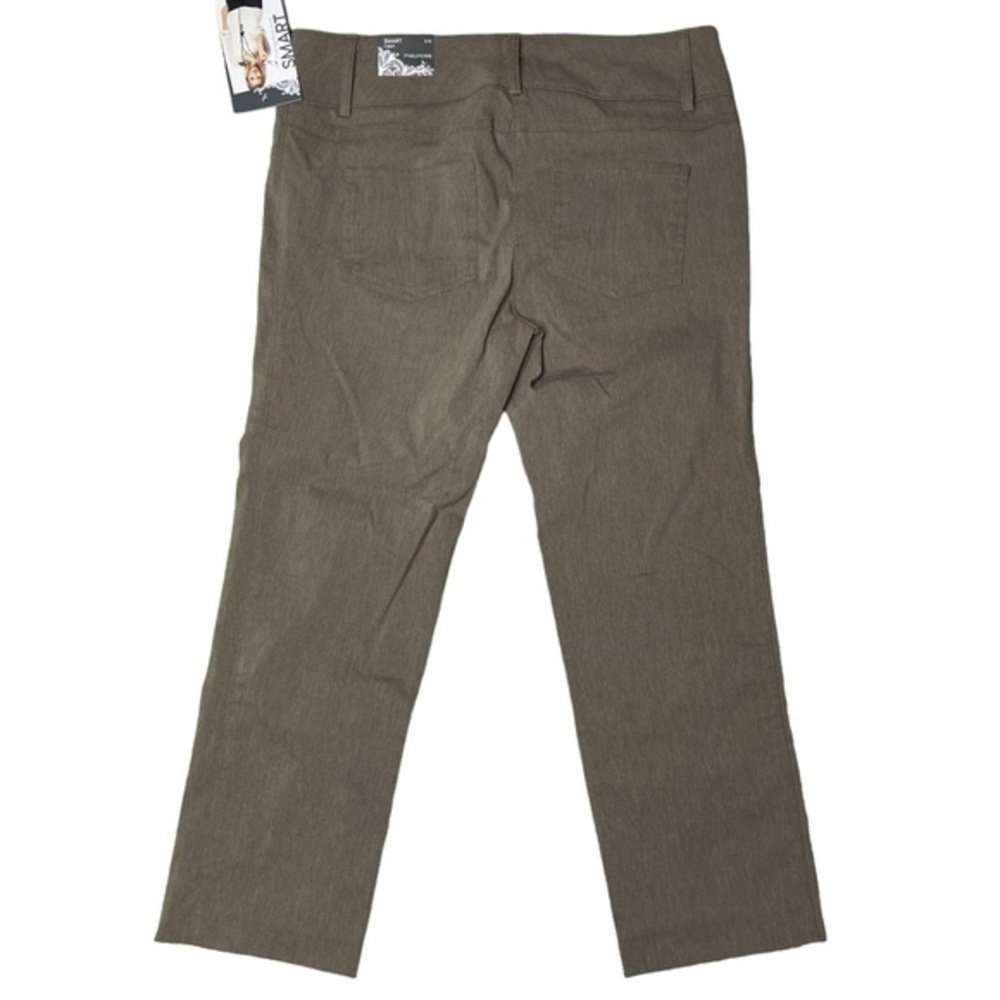 Maurices Smart Trouser Capri Pants Taupe Business Career Casual Dress Size 5 6 - Picture 5 of 16